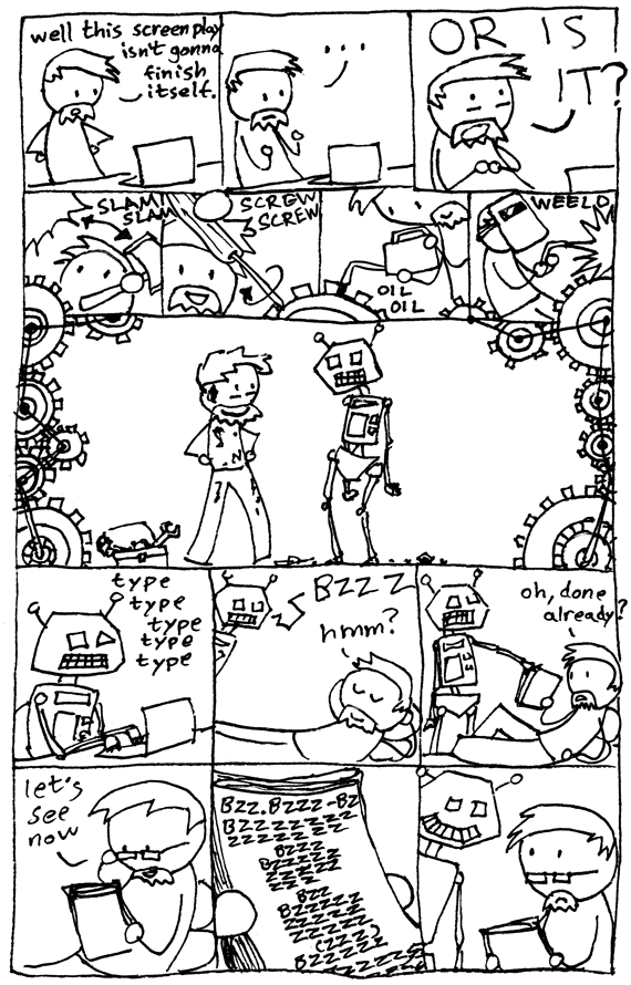 i made this comic instead of finishing a screenplay.